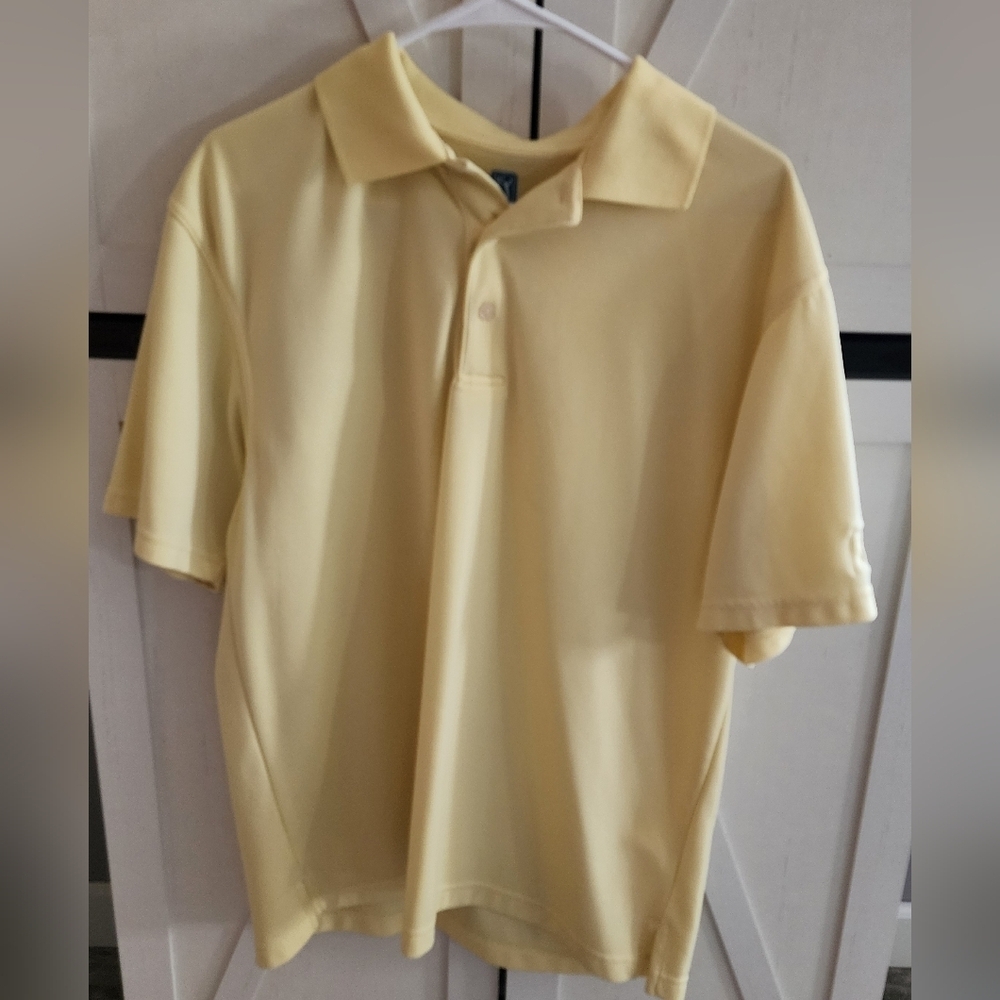 PGA Tour Men's Yellow Polo Shirt